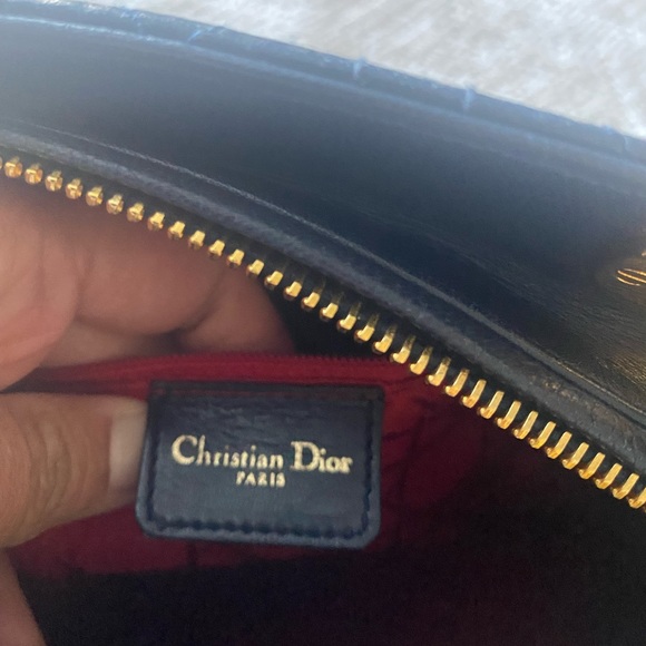 ❤️SOLD❤️Authentic Vintage Lady Dior in Cannage Lambskin leather in Navy w GHW - Picture 8 of 15
